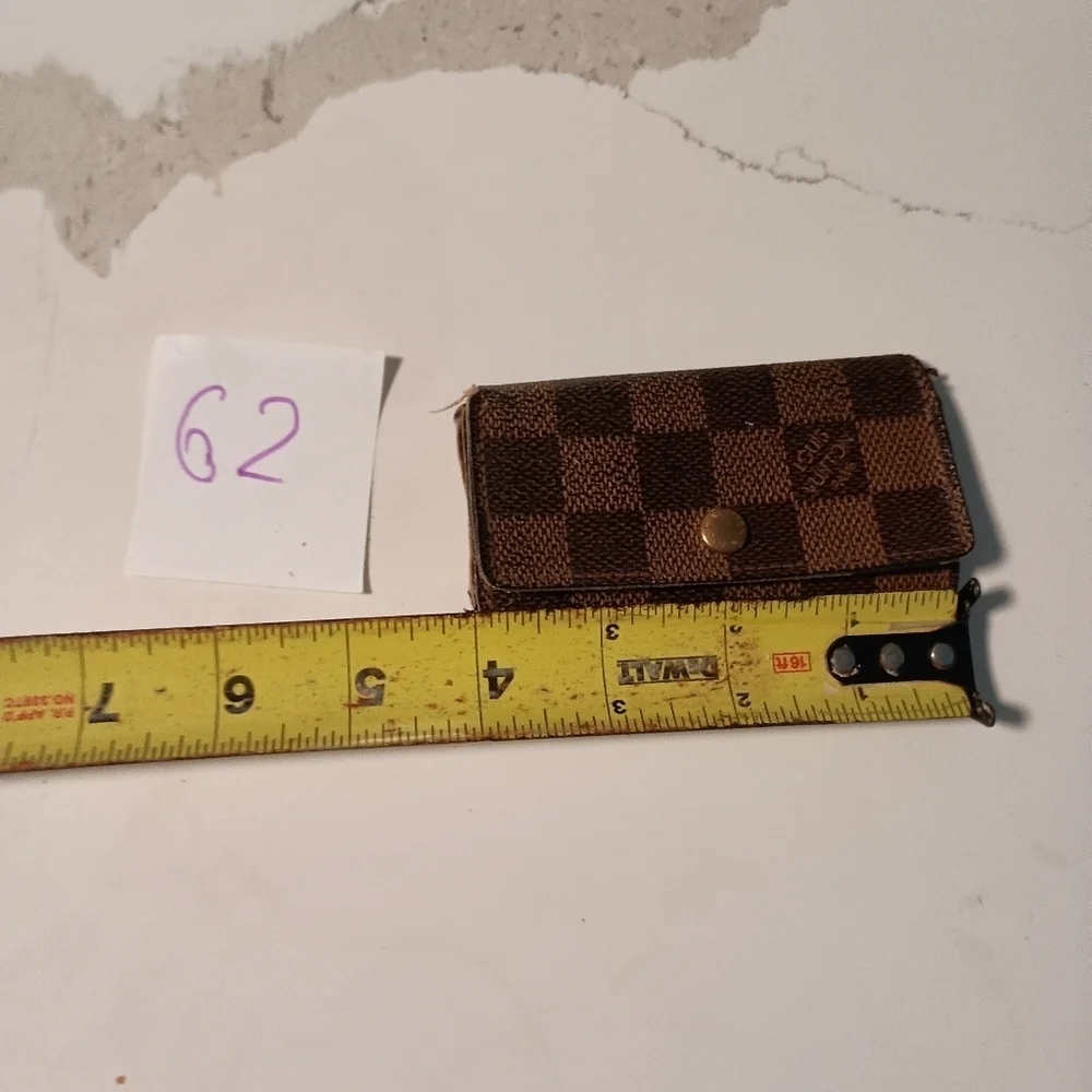 LOUIS VUITTON Damier Ebene Key Rings Holder Hooks  Browns